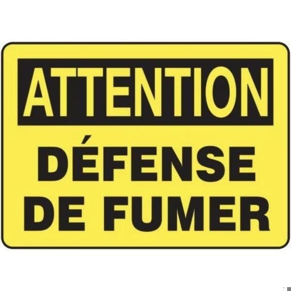 Accuform SAFETY SIGN NO SMOKING 10 in X 14 in FRMSMK545VS - main